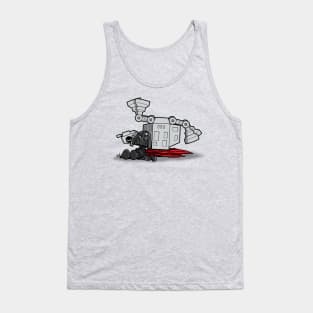 Cute Funny Sci-fi Villains Friends Chilling Cartoon Parody Tank Top